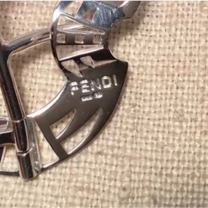 NWOT Authentic Fendi 925 sterling silver buckle